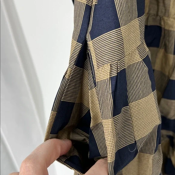 Summersalt plaid Tiered mini Dress medium - Picture 6 of 9